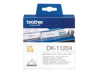 Brother DK-11204 - Svart på vitt - 17 x 54 mm 400 etikett (er) (1 rulle/rullar x 400 etiketter för flera ändamål - för Brother QL-1050, 1060, 1110, 500, 550, 560, 570, 580, 600, 650, 700, 710, 720, 820 DK11204