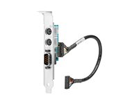 HP - Seriell/PS2-adapter - PCIe - seriell x 1 + tangentbord för PS2 x 1 + mus för PS2 x 1 - för HP Z1 G8; EliteDesk 800 G3, 80X G6, 80X G8; ProDesk 405 G6; Workstation Z1 G5, Z1 G6 1VD82AA