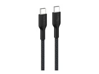 Belkin BoostCharge - USB-kabel - USB-C (hane) till USB-C (hane) - 2 m - USB-strömförsörjning (240W), flätad kabel - svart CAB025HQ2MBK