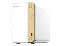 QNAP TS-262 - NAS-server - 2 fack - 12 TB - SATA 6Gb/s - HDD 6 TB x 2 - RAID 0, 1, JBOD - RAM 4 GB - 2.5 Gigabit Ethernet - iSCSI support TS-262-4G+2XHDWG460UZSVA