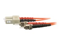 C2G - Patch-kabel - ST-läge (multi-mode) (hane) till SC-läge (multi-mode) (hane) - 7 m - fiberoptisk - 62,5/125 mikron - formpressad 85040