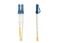 StarTech.com 5m (15ft) LC to SC (UPC) OS2 Single Mode Duplex Fiber Optic Cable, 9/125µm, Laser Optimized, 10G, Bend Insensitive, Low Insertion Loss - LSZH Fiber Patch Cord (SMLCSC-OS2-5M) - Patch-kabel - LC/UPC enkelläge (hane) till SC/UPC enkelläge (hane) - 5 m - 2 mm - fiberoptisk - duplex - 9 / 125 mikrometer - OS1/OS2 - halogenfri, passiv, upp till 10 Gbps dataöverföringshastighet - gul SMLCSC-OS2-5M