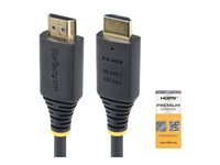 StarTech.com 1.6ft (50cm) Premium Certified High Speed HDMI Cable, 4K60Hz - Premium hög hastighet - HDMI-kabel med Ethernet - HDMI hane till HDMI hane - 50 cm - svart - passiv, 4K60Hz stöd HDMI2-CABLE-4K60-50C