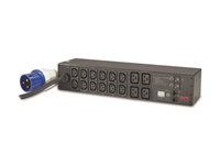 APC Metered Rack PDU AP7822B - Kraftdistributionsenhet (kan monteras i rack) - AC 200/208/230 V - ingång: IEC 60309 32A - utgångskontakter: 16 (power IEC 60320 C13, IEC 60320 C19) - 2U - 3.66 m sladd - för P/N: SCL500RM1U, SMX2KR2UX145, SMX3KR2UNCX145, SRTL10KRM4UT, SRTL8KRM4UT, SRYL15K20XLT24 AP7822B