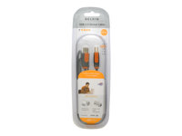 Belkin PRO Series Hi-Speed USB 2.0 Device Cable - USB-kabel - USB (hane) till USB typ B (hane) - USB 2.0 - 3 m - formpressad CU1000CP3M