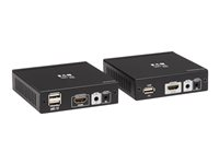 Eaton Tripp Lite Series HDMI HDBaseT KVM Console Extender over Cat6 - 2 USB Ports, IR, 4K @ 30 Hz, 1080p 70 m - Video/ljud/infraröd/USB-förlängningskabel - över CAT 6 - upp till 70 m B013-HU-4K