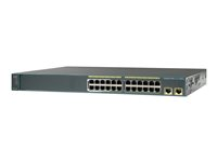 Cisco Catalyst 2960-24LT-L - Switch - Administrerad - 24 x 10/100 + 2 x 10/100/1000 - rackmonterbar - PoE WS-C2960-24LT-L