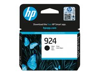 HP 924 - 12.5 ml - svart - original - Officejet - bläckpatron - för Officejet Pro 8120e, 8122e, 8125e, 8130e, 8134e, 8135e, 8138e, 8139e 4K0U6NE#LS3