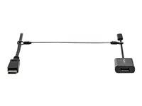 StarTech.com Säkerhetslåskablar - paket med 10 - stål - justerbar - Säkerhetskabel - silver - 30 cm - TAA-kompatibel (paket om 10) CONNLOCKPK10