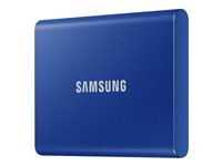 Samsung T7 MU-PC2T0H - SSD - krypterat - 2 TB - extern (portabel) - USB 3.2 Gen 2 (USB-C kontakt) - 256 bitars AES - indigoblå MU-PC2T0H/WW
