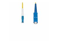 StarTech.com 1m (3.3ft) LC to SC (UPC) OS2 Single Mode Simplex Fiber Optic Cable, 9/125µm, Laser Optimized, 40G/100G, Bend Insensitive, Low Insertion Loss - LSZH Fiber Patch Cord (SPSMLCSC-OS2-1M) - Patch-kabel - LC/UPC enkelläge (hane) till SC/UPC enkelläge (hane) - 1 m - 2 mm - fiberoptisk - simplex - 9 / 125 mikrometer - OS1/OS2 - halogenfri, passiv, dubbelriktad - gul SPSMLCSC-OS2-1M
