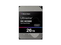 WD Ultrastar DC HC590 - Hårddisk - datacenter - 26 TB - inbyggd - 3.5" - SAS 12Gb/s - 7200 rpm - buffert: 512 MB 0F59375