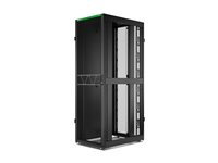 APC NetShelter SX Gen 2 - Rack skåp - 2258 H x 750 B x 1070 D mm, med sidor - golvstående - svart - 48U - 19" - TAA-kompatibel - för P/N: SC500RM1U, SMT1000RM1U, SMT750RM1U, SMT750RM2UCNC, SRTL2K2RM1UWC, SRTL3KRM1UIC AR3157B2
