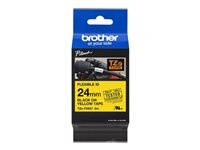 Brother TZe-FX651 - Svart på gult - Rulle ( 2,4 cm x 8 m) 1 kassett(er) flexibel tape - för Brother PT-D600; P-Touch PT-3600, D610, D800, E550, P750, P900, P950; P-Touch EDGE PT-P750 TZEFX651