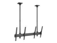 Multibrackets M Pro MBC2UPHD - Monteringssats (takmontering) - för 2 LCD/plasmapaneler - stål, aluminium - svart - skärmstorlek: 50"-75" 7350022738102