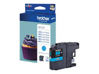 Brother LC123C - Lång livslängd - cyan - original - bläckpatron - för Brother DCP-J132, J152, J172, J552, J752, MFC-J245, J470, J650, J6520, J6720, J6920, J870 LC123C