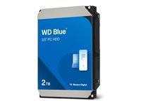 WD Blue WD20EZAZ - Hårddisk - 2 TB - inbyggd - 3.5" - SATA 6Gb/s - 5400 rpm - buffert: 256 MB WD20EZAZ