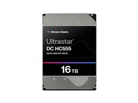 WD Ultrastar DC HC555 - Hårddisk - datacenter - 16 TB - inbyggd - 3.5" - SATA 6Gb/s - 7200 rpm - buffert: 512 MB 0B48722