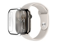 Belkin SCREENFORCE TemperedCurve - Stötsskydd för smartwatch - 2-in-1, 46mm - tempererat glas (9H) - klar OWA003HQCL