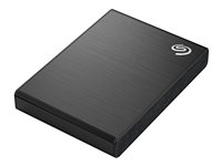 Seagate One Touch SSD STKG500400 - SSD - 500 GB - extern (portabel) - USB 3.0 (USB-C kontakt) - svart - med Seagate Rescue Data Recovery STKG500400