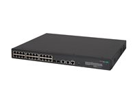 HPE FlexNetwork 5140 24G PoE+ 2SFP+ 2XGT EI - Switch - L3 - smart - 24 x 10/100/1000 (PoE+) + 2 x 1 Gigabit / 10 Gigabit SFP+ + 2 x 10 Gigabit Ethernet - rackmonterbar - PoE+ (370 W) - BTO JL823A