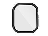 Belkin SCREENFORCE TemperedCurve - Stötsskydd för smartwatch - 2-in-1, 46mm - tempererat glas (9H) - svart OWA003HQBK