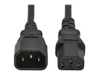 Eaton Tripp Lite Series - Strömkabel - IEC 60320 C14 till power IEC 60320 C13 - 250 V - 10 A - 1 m - svart - Europa - för P/N: B020-U16-19-IPF, B020-U16-19-IPG, B020-U16-19-KF, B020-U16-19-KG P004-01M-EU