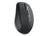 Logitech MX Anywhere 3 - Mus - laser - 6 knappar - trådlös - 2.4 GHz, Bluetooth - trådlös USB-mottagare - grafit 910-005988