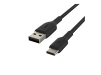 Belkin BoostCharge - USB-kabel - 24 pin USB-C (hane) till USB (hane) - 1 m - svart CAB001BT1MBK