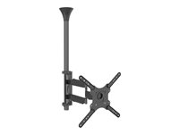 Multibrackets M Ceiling Mount Pro MBC1F - Konsol - för LCD-display - plast, aluminium, stål - svart - skärmstorlek: 17"-42" - takmonterbar 7350073736423