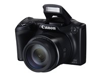 Canon PowerShot SX400 IS - Digitalkamera - kompakt - 16.0 MP - 720 p - 30x optisk zoom - svart 9545B002