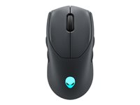 Alienware Tri-Mode Gaming Mouse AW720M - Mus - optisk - 8 knappar - trådlös, kabelansluten - USB, 2.4 GHz, Bluetooth 5.1 - Dark Side of the Moon - detaljhandel - låda AW720M-G-DEAM