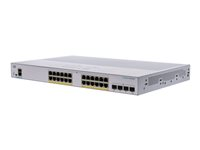 Cisco Business 250 Series CBS250-24P-4G - Switch - L3 - smart - 24 x 10/100/1000 (PoE+) + 4 x Gigabit SFP - rackmonterbar - PoE+ (195 W) CBS250-24P-4G-EU
